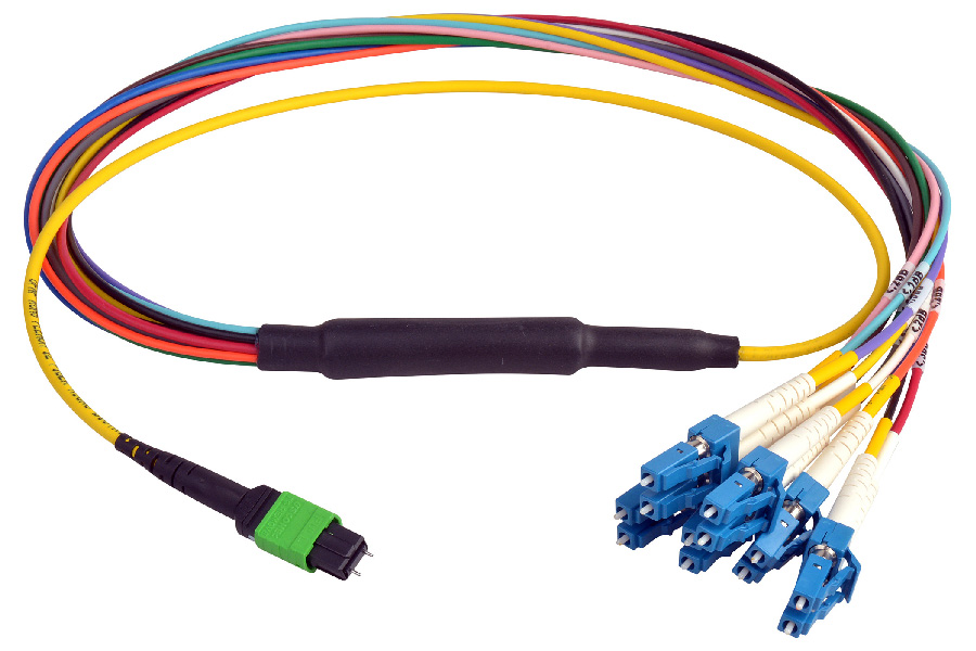 12F MTP Pinned -LC Singlemode OS2 Fiber Optic Harness Cable