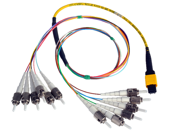 12F MTP Pinned -ST Singlemode OS2 Fiber Optic Harness Cable