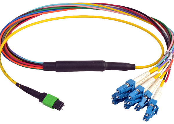 12F MTP Pinned -LC Singlemode OS2 Fiber Optic Harness Cable